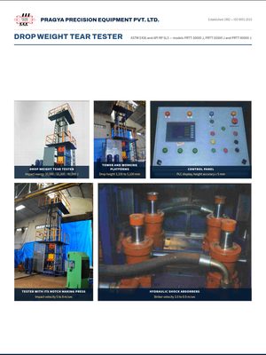 Drop Weight Tear Tester leaflet