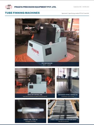 Fin Tube Machine leaflet